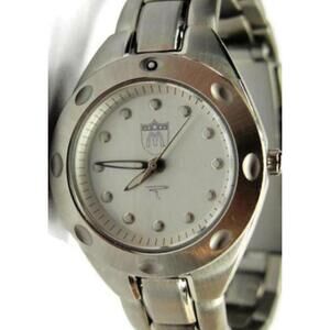 Fossil PR-5115 Luminous Dial Watch SS Silver-Tone Analog Quartz New Battery